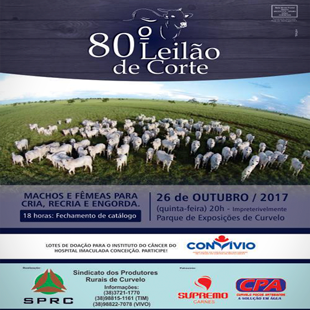 80º LEILÃO DE CORTE – saiba sobre doações
